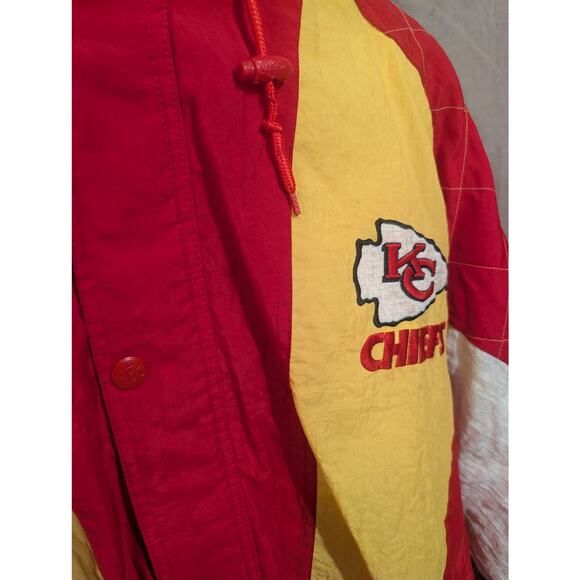 VTG Starter Pro Line Chiefs Puffer Jacket SZ XL - Picture 4 of 5